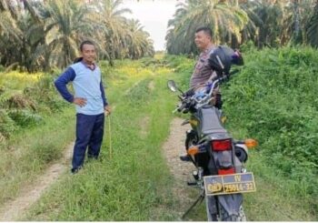 Polsek Tapung Patroli Karlahut di Desa Petapahan