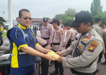Polres Inhu Rutin Cek Kesehatan Personel Pengamanan KPU dan Bawaslu
