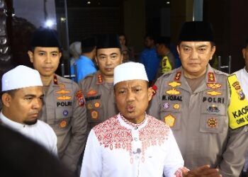 Ustad Das’ad Latif Hadiri Doa Bersama Pemilu Damai Polda Riau, Minta Jaga Persatuan dan Kesatuan