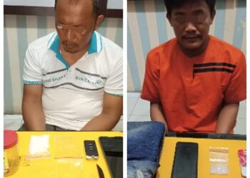 Polsek Rengat Barat Ringkus Dua Pengedar Sabu, BB capai 26 Gram Lebih