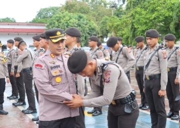 Apel Pelepasan Siswa Diktukba Polri, Kapolres Inhu Sampaikan Hal Ini