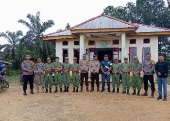Bersama Kades, PPS dan Linmas, Polsek Kelayang Sambangi Warga Desa Talang Perigi