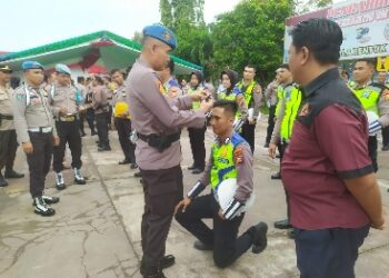 Kasi Propam Polres Inhu Razia Performance dan Netralitas Personel PAM TPS