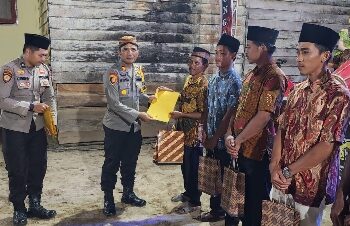 Deklarasi Pemilu Damai, Polsek Kuala Cenaku Gelar Seni Budaya Kuda Kepang