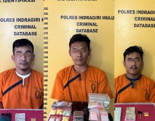 Tiga Pengedar Narkoba di Lirik dan Kelayang Diringkus Satres Narkoba Polres Inhu