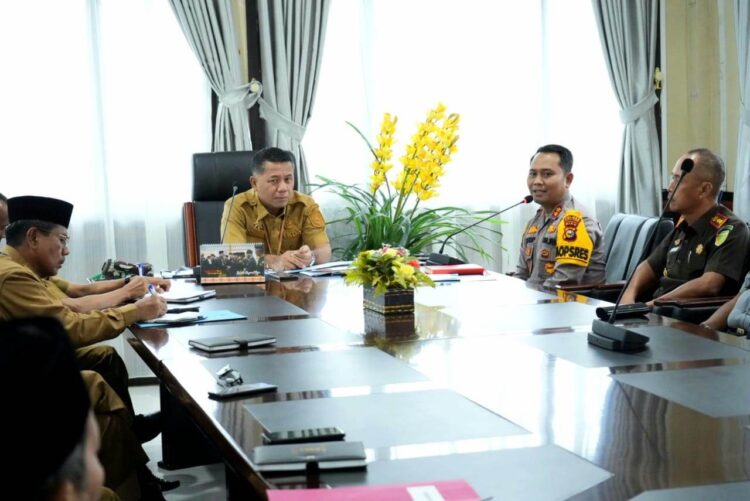 Kapolres Kuansing Hadiri Rapat Pembahasan Langkah Konkret Pengendalian Inflasi di Daerah Tahun 2024