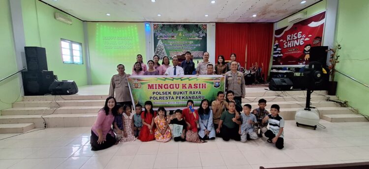 Minggu Kasih Polresta Pekanbaru Himbau Masyarakat Berperan Aktif Memelihara Kamtibmas
