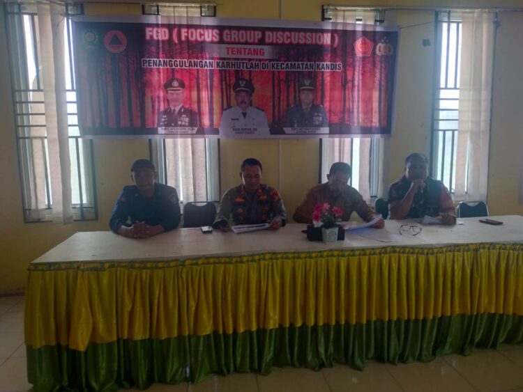 Polsek Kandis Bersama Upika Kecamatan Kandis Gelar Kegiatan FGD Guna Cegah Karhutla ini keteranganya