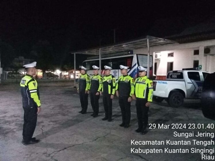 Sat Lantas Polres Kuansing Giat Patroli KRYD dan Penertiban Knalpot di Kota Teluk Kuantan