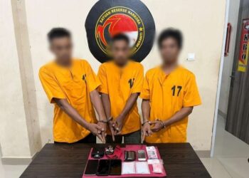 Polsek Rangsang Ungkap Sindikat 3 Pengedar Narkoba Dalam Satu Hari
