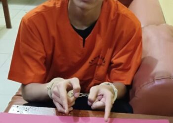 Pelaku Pengedar Jenis Sabu Tak Berkutik Saat di Tangkap Tim Reskrim Polsek Siak Hulu