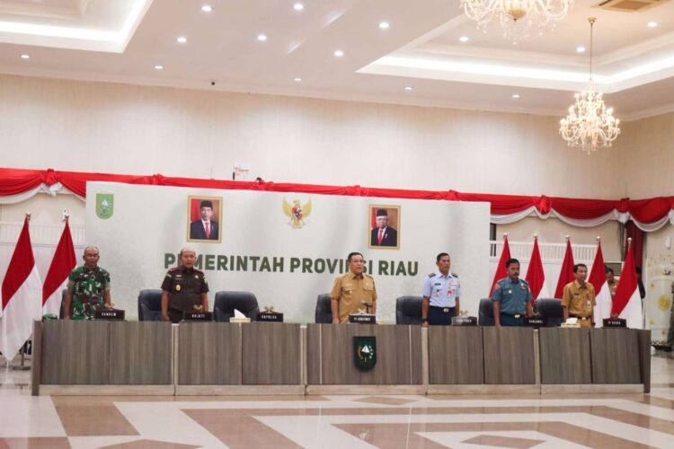 Wakajati Riau Hadiri Rakor Ketersediaan Bahan Pokok dan Kesiapan Arus Mudik Lebaran Tahun 2024 Provinsi Riau