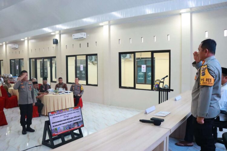 Kapolres Sawahlunto Pimpin Rakor Lintas Sektoral Persiapan Ops Ketupat Singgalang 2024