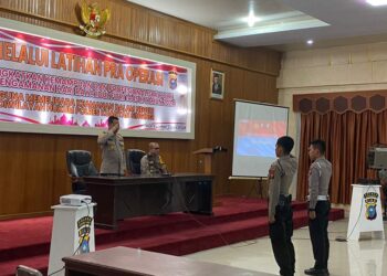 Polres Kuansing Gelar Lat Pra Ops Ketupat Lancang Kuning 2024 untuk Menjaga Kamtibmas Selama Hari Raya Idul Fitri