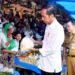 Pedagang Masyarakat Pasar Tanjung Bungur Kabupaten Tebo, Antusias Sambut Temui Kedatangan Jokowi Pastikan Cek Tinjau Harga Pasar