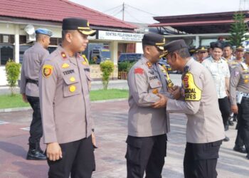 Halal Bihalal Polres Inhu Berlangsung Khidmat, Ini Pesan Kapolres