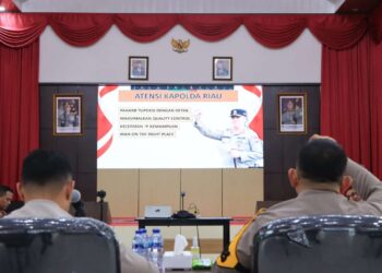 Kapolres Siak Pimpin Rapat Anev, AKBP Asep Sujarwadi Sampaikan Pesan yang Menjadi Atensi Kapolda Riau