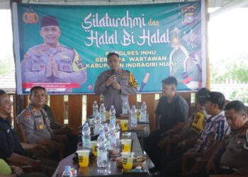 Pasca Pilpres Dan Hadapi Pilkada 2024, Kapolres Inhu Halal Bihalal Dengan Wartawan