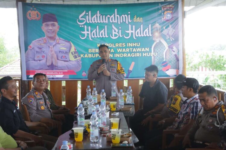 Pasca Pilpres Dan Hadapi Pilkada 2024, Kapolres Inhu Halal Bihalal Dengan Wartawan