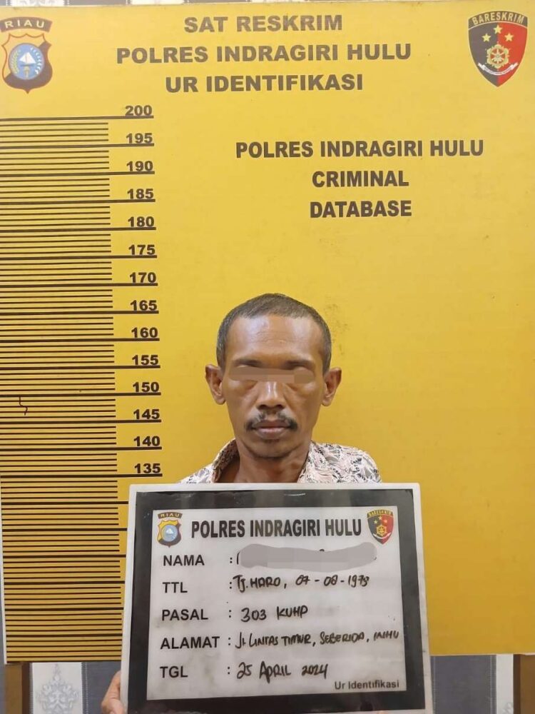 Tunggu Pelanggan di Kedai Kopi, Bandar Togel Online Diringkus Satreskrim Polres Inhu