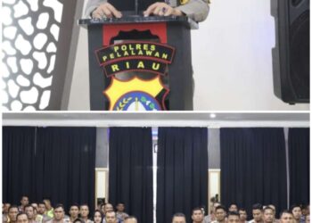 Polres Pelalawan Membuat Sebanyak 5 Pos PAM di Sepanjang Jalan Lintas Timur,Beri Rasa Aman Kepada Pemudik