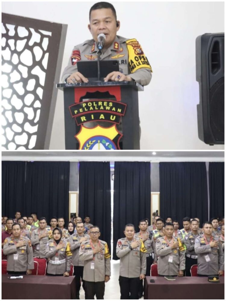 Polres Pelalawan Membuat Sebanyak 5 Pos PAM di Sepanjang Jalan Lintas Timur,Beri Rasa Aman Kepada Pemudik