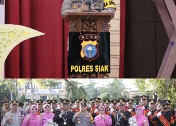 Polres Siak Gelar Buka Puasa Bersama dan Lepas Personel yang Purna Tugas