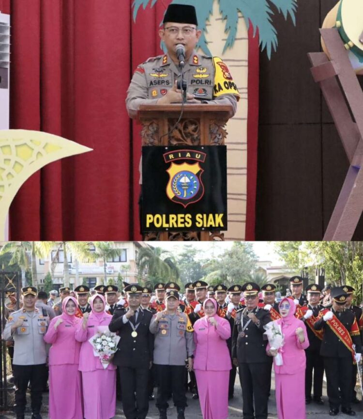 Polres Siak Gelar Buka Puasa Bersama dan Lepas Personel yang Purna Tugas