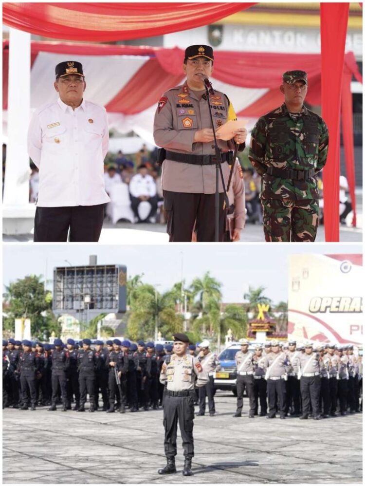 Kapolda Riau Pimpin Apel Gelar Pasukan Operasi Ketupat Lancang Kuning 2024