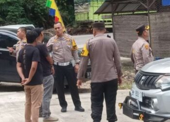 Pengecekan Pos Pelayanan Operasi Ketupat Lancang Kuning 2024 oleh Kapolres Kuansing