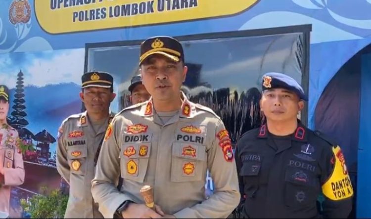 Kapolres Lombok Utara Tinjau Pengamanan di Pelabuhan Bangsal