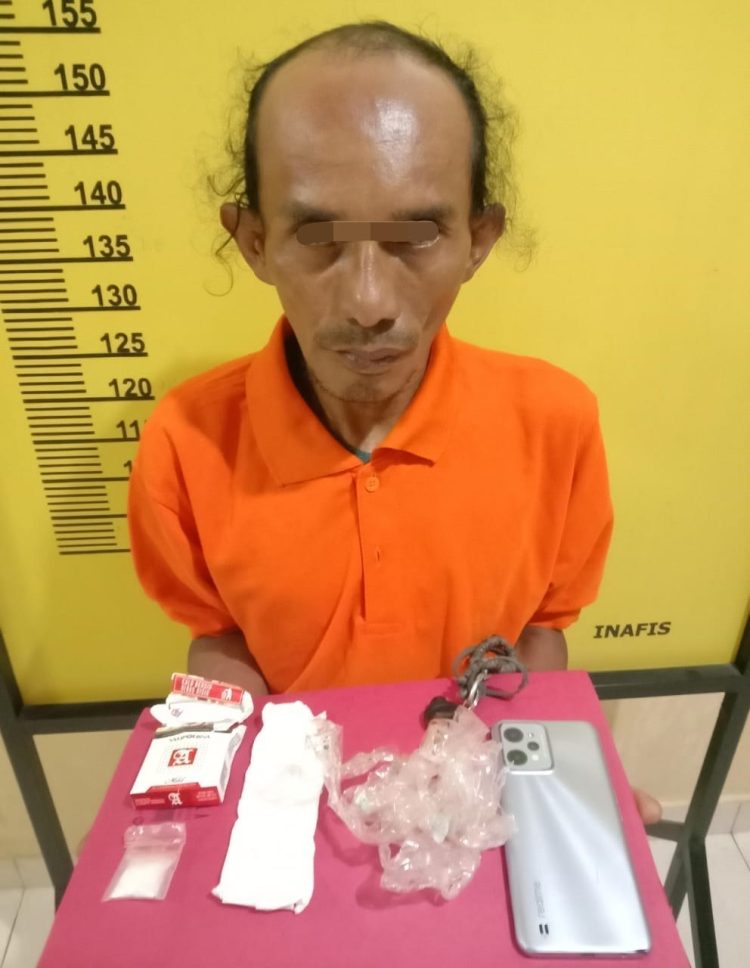 Miliki Sabu, Mencret Diringkus Polsek Pasir Penyu, Barang Bukti Capai 3,55 Gram