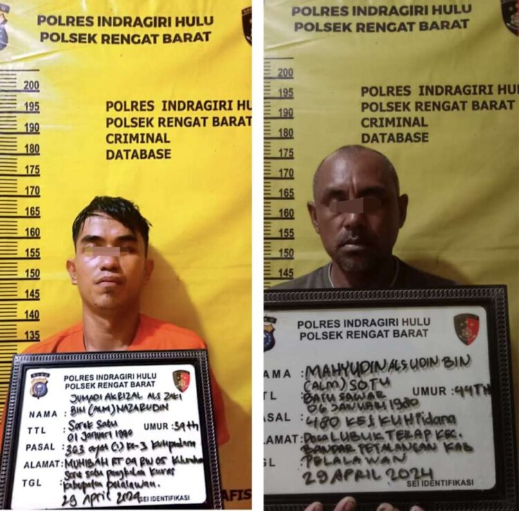 Satreskrim Polres Inhu dan Polsek Rengat Barat Ungkap Kasus Curanmor