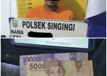 Kasus Perjudian Online Sudah Viral Polsek Singingi Berhasil Tangkap Satu Orang di Desa Sungai Keranji ini kronologinya
