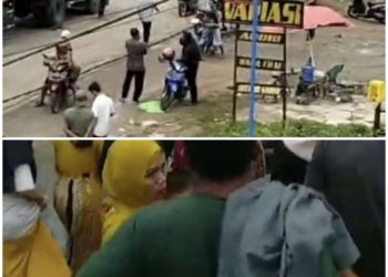 Situasi Mencekam Usai Warga Sebapo kabupaten Muaro Jambi, Blokir Jalan Nasional