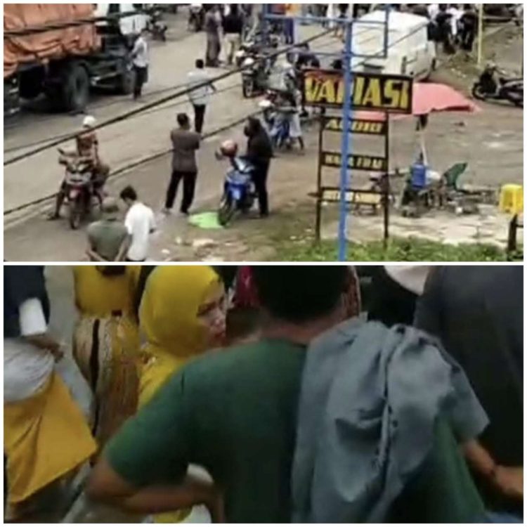 Situasi Mencekam Usai Warga Sebapo kabupaten Muaro Jambi, Blokir Jalan Nasional