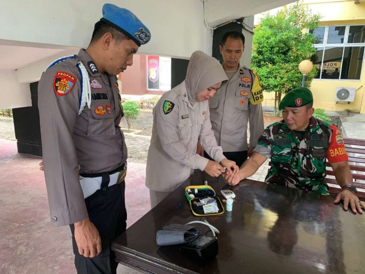 Subsatgas Dokkes Polres Kuansing Patroli Kesehatan Dalam Rangka Operasi Mantap Praja Lancang Kuning 2024