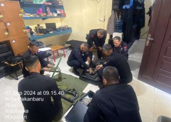 Satgas Tindak Subsatgas Jibom OMP LK-2024 Melaksanakan Pemeliharaan Alsus Jibom