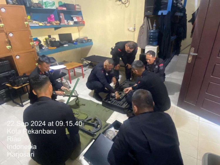 Satgas Tindak Subsatgas Jibom OMP LK-2024 Melaksanakan Pemeliharaan Alsus Jibom