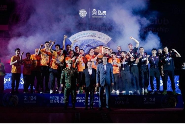 Tim Voll Bhayangkara Presisi Meraih Juara 3 di Asian Men’s Club