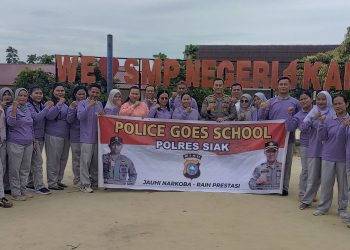Kapolsek Kandis Gelar Cooling System dan sosialisasi pencegahan perundungan di SMPN 4 Kandis