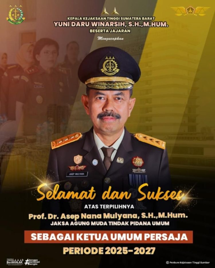 Selamat dan Sukses Ketua Persaja Periode 2025-2027
