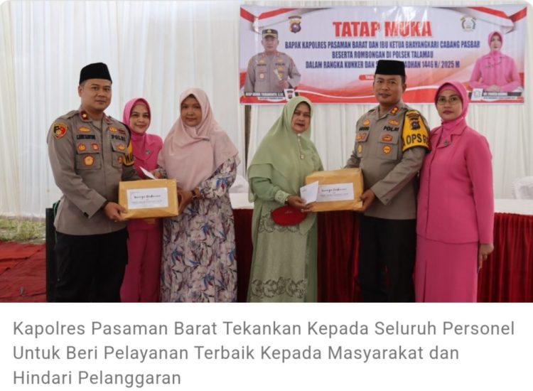 Kapolres Pasaman Barat Tekankan Kepada Personel Beri Pelayanan Terbaik Kepada Masyarakat dan Hindari Pelanggaran