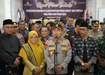Kapolda Riau Ucapkan Terima Kasih Rapat Pleno Pemilihan Bupati Siak berjalan Lancar dan Aman