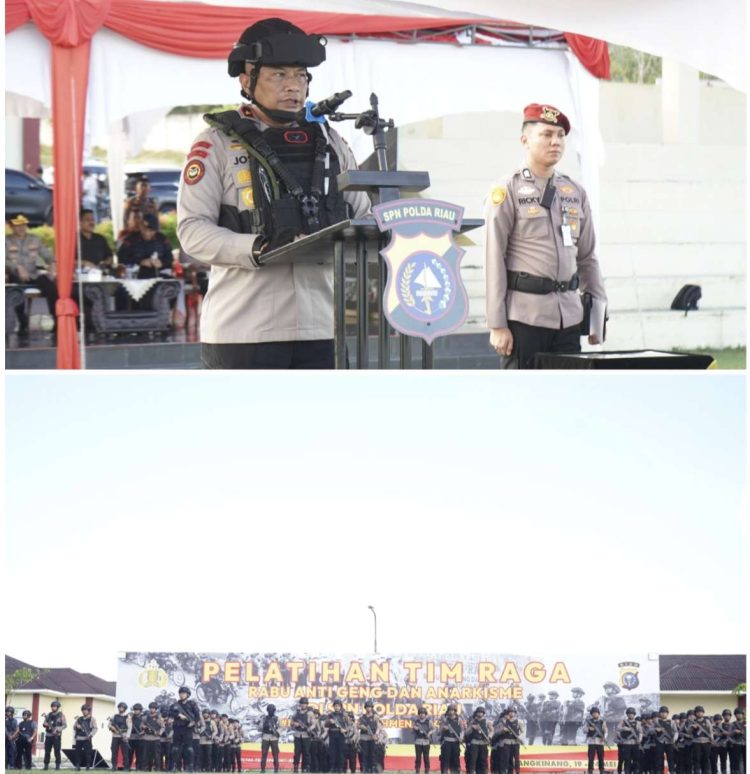 Wakapolda Riau Tutup Pelatihan Tim RAGA Berantas Premanisme dan Anarkisme