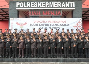 Polres Meranti Gelar Upacara Peringati Hari Lahir Pancasila