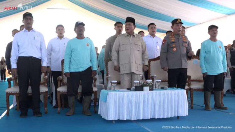 Panen Raya Serentak Kapolri Dampingi Presiden Prabowo Subianto