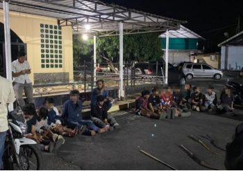 Polres Pasaman Barat Amankan Ketua Anggota Genk Motor