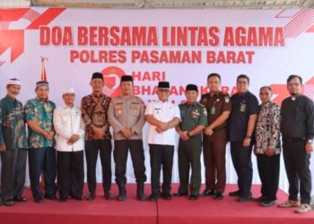 Hari Bhayangkara ke 79 Kapolres Pasaman Barat Doa Bersama