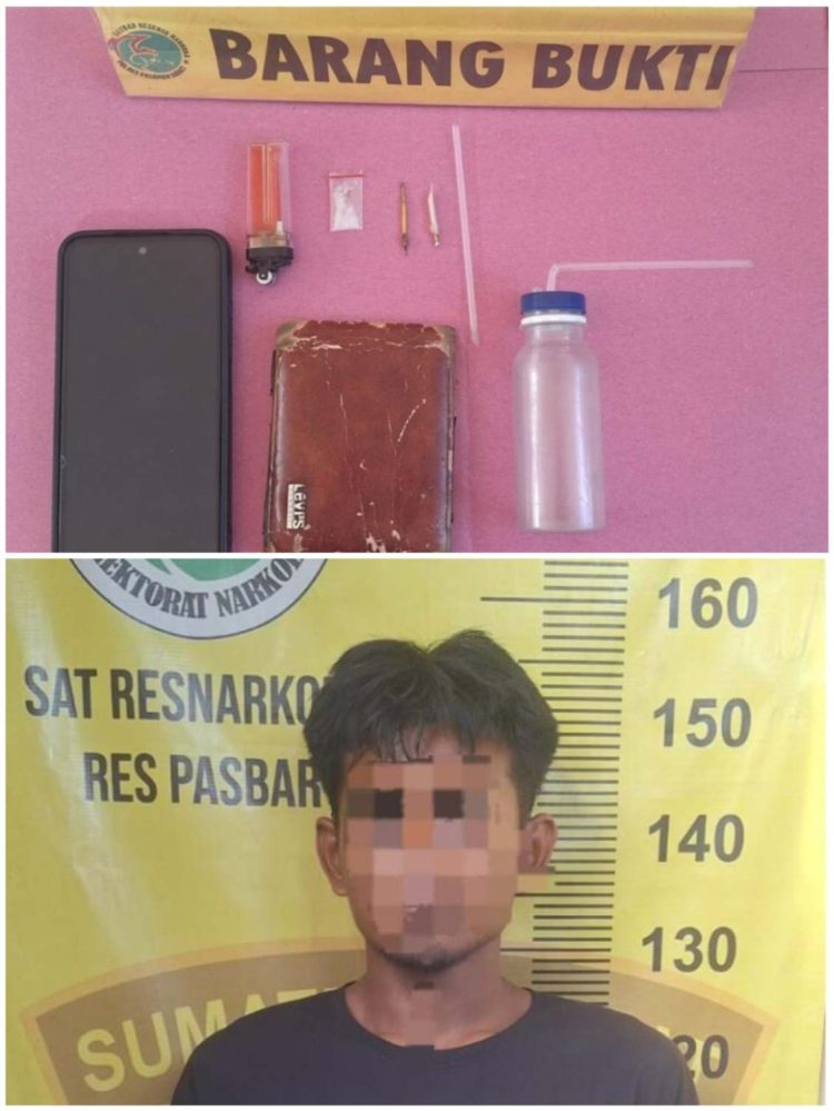 Satresnarkoba Polres Pasaman Barat Amankan Supir Truk Pakai Sabu